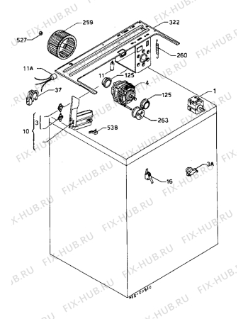 Взрыв-схема стиральной машины Zanussi ZD140R - Схема узла Electrical equipment